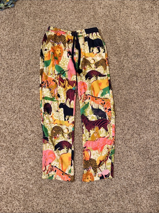 J. Crew Pants - J crew Wild Safari Print Drawstring Pants - Multicolor